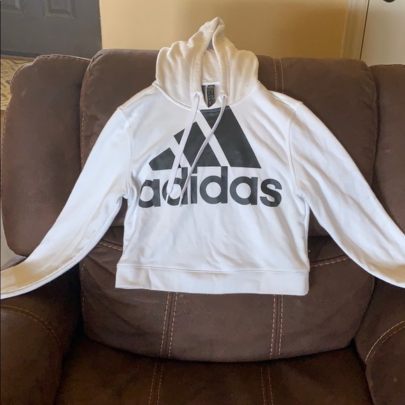 hoodie crop top adidas